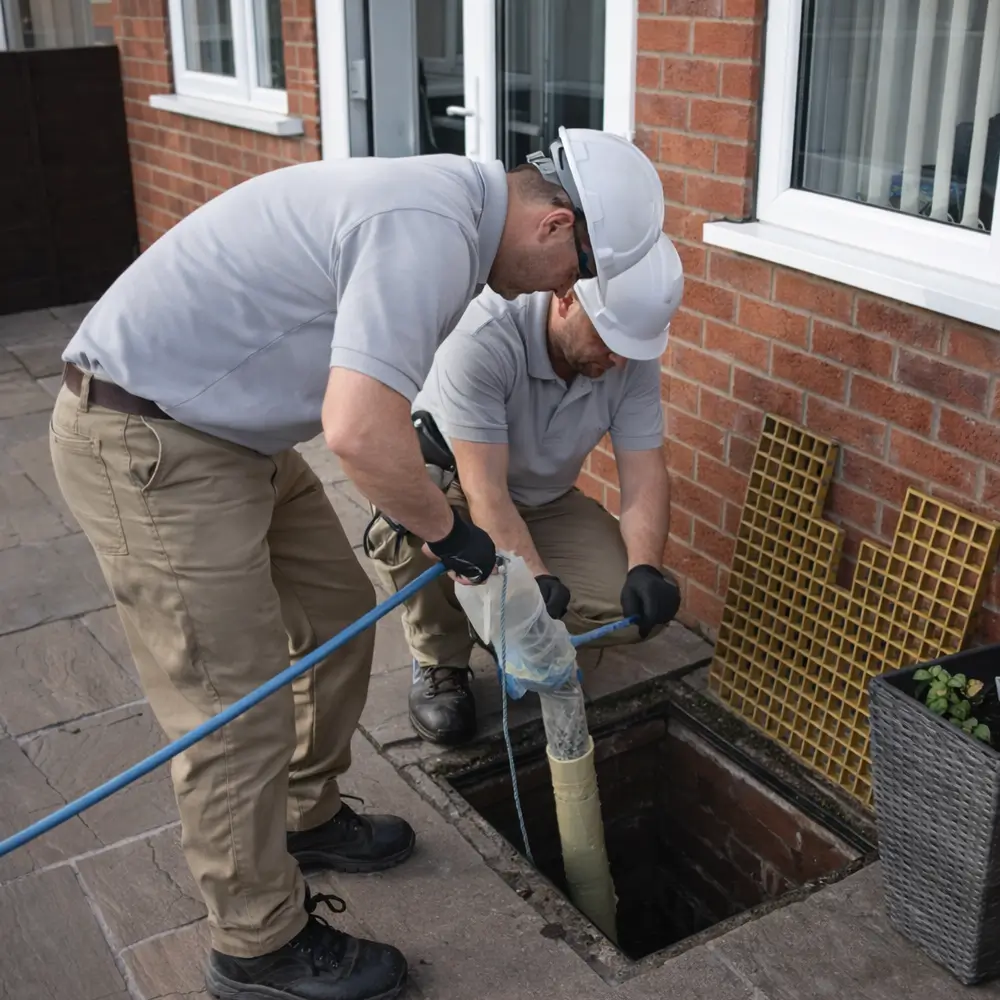 Blocked drain repair service in West Norwood